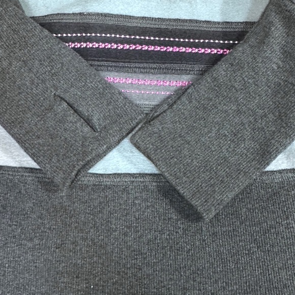 Lululemon In Stride Jacket in Grey Parallel Stripe Pink Stitch RARE [766] - Picture 9 of 12